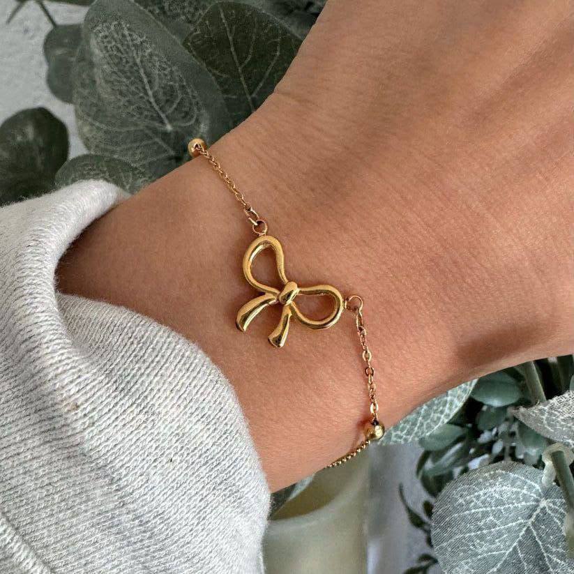 Set Bow Necklace ,Bracelet & Ring