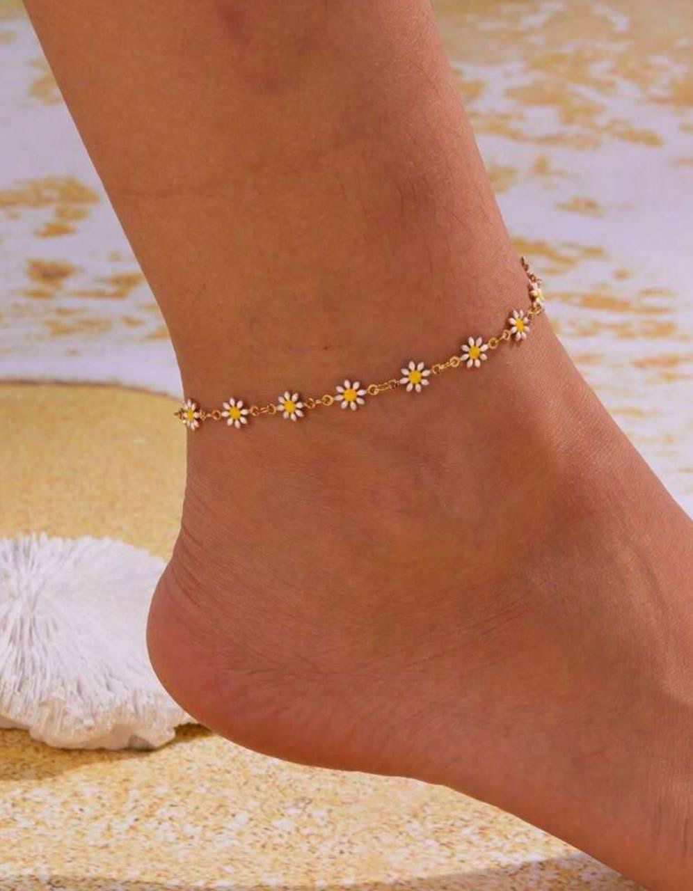 Set Necklace,Bracelet & Anklet Sunflower