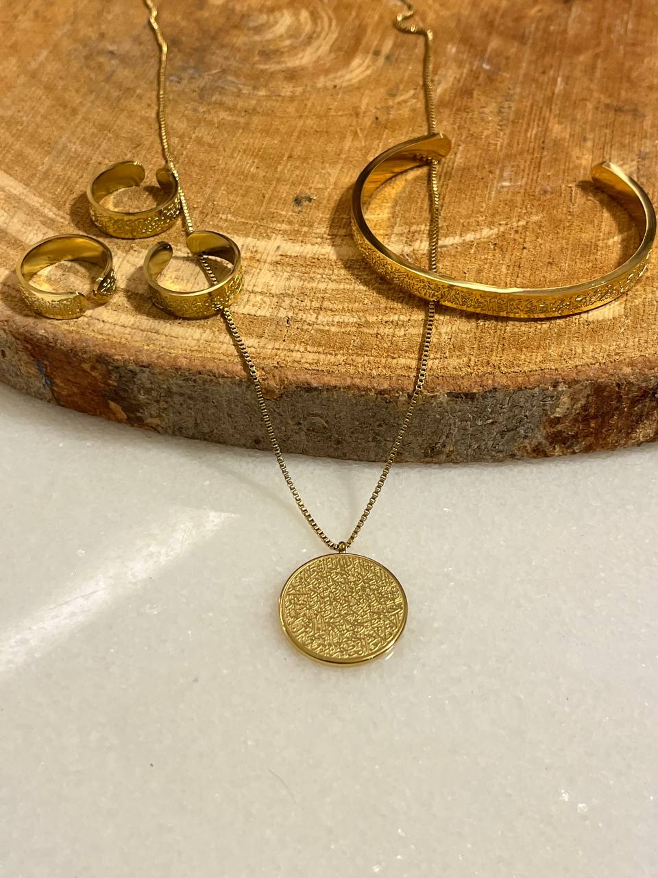 Set Bangle,Necklace & Ring Quran