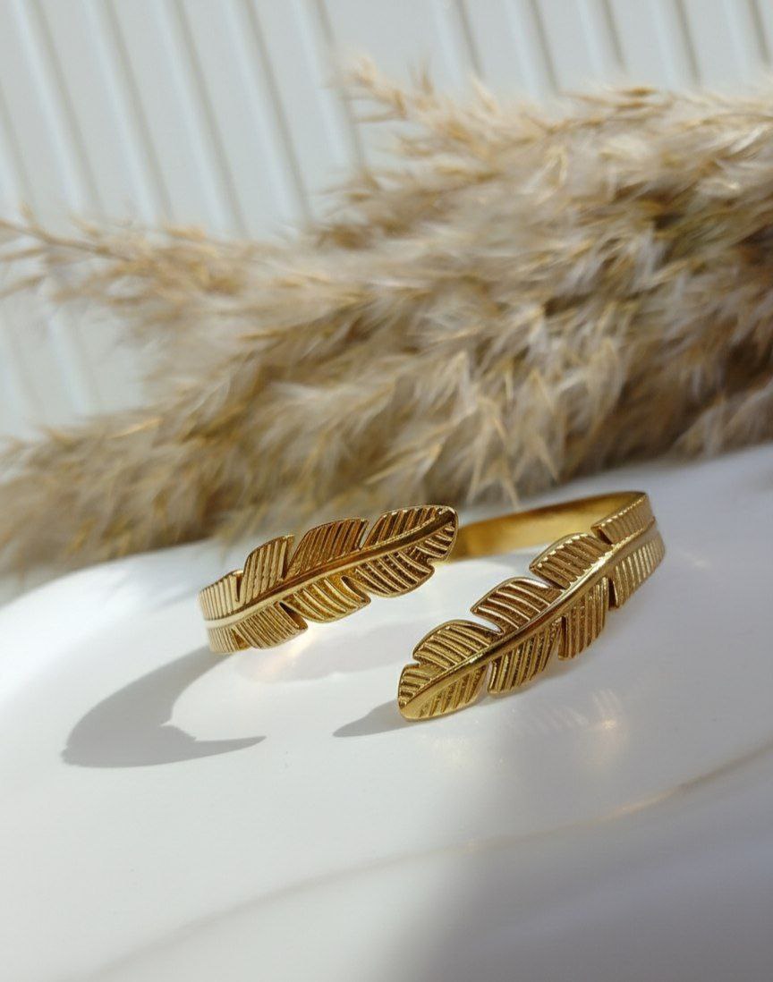 Set Feather Ring & Bangle
