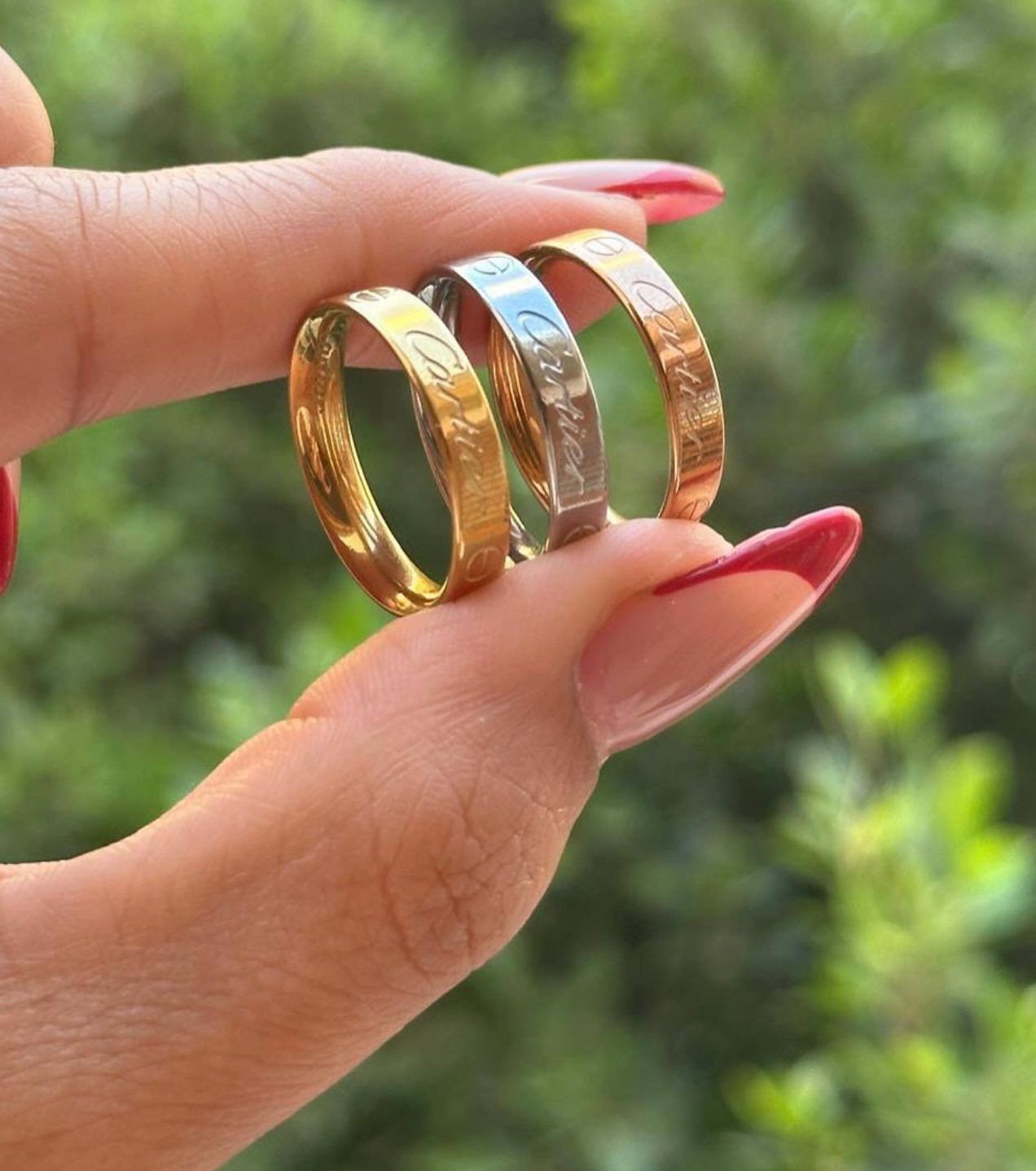 Set three rings Cartier
