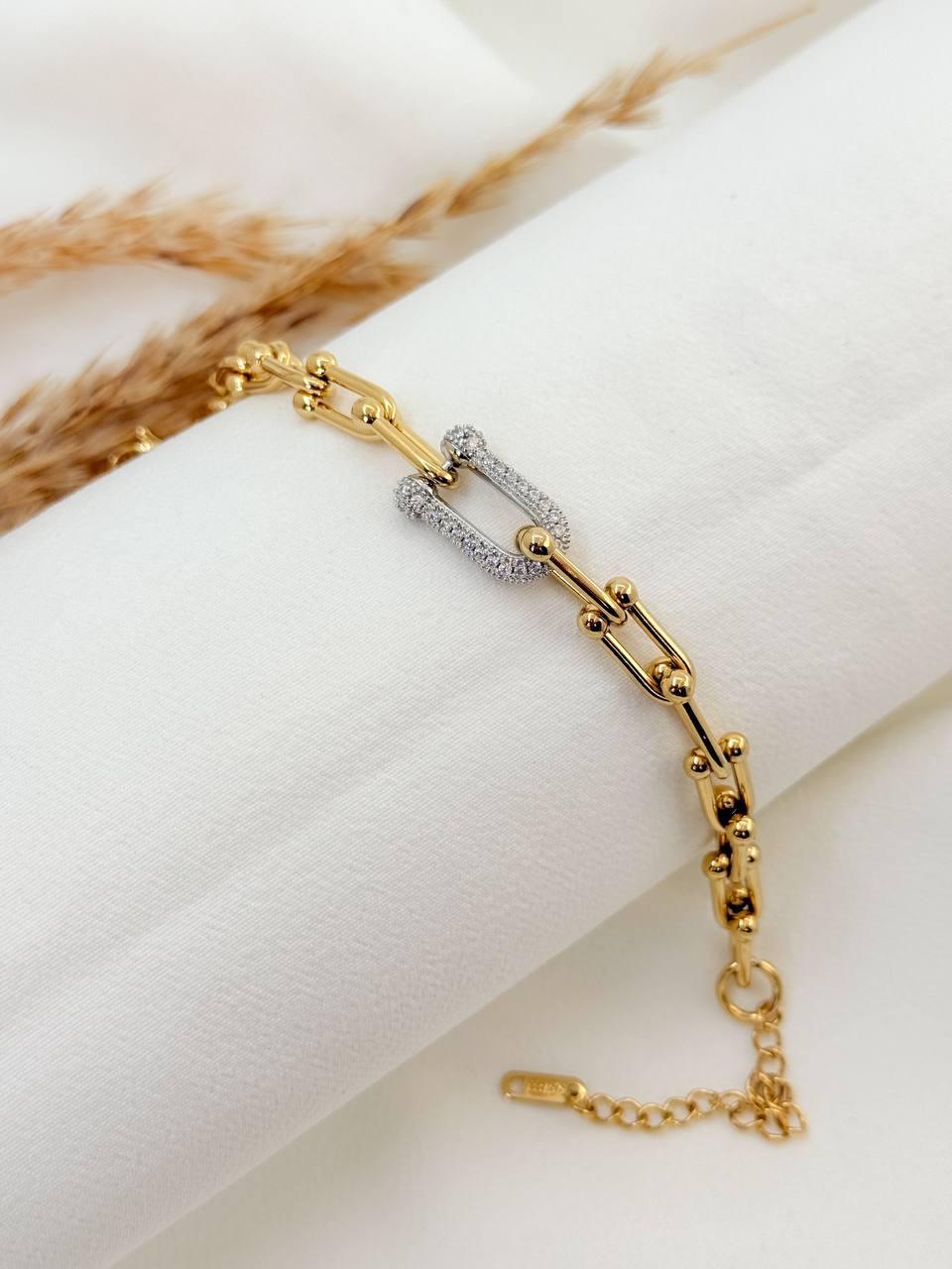 Set Necklace & Bracelet Tiffany with silver Cloves