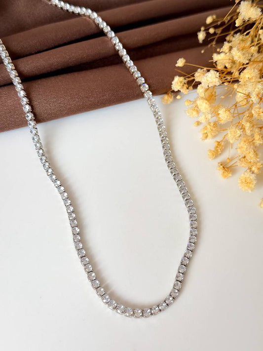 Circle Tennis Necklace