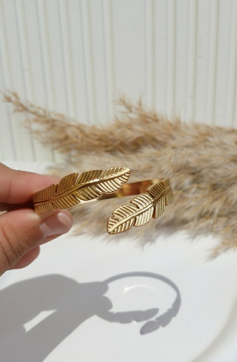 Set Feather Ring & Bangle