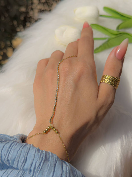 Tennis Hand Chain Bracelet