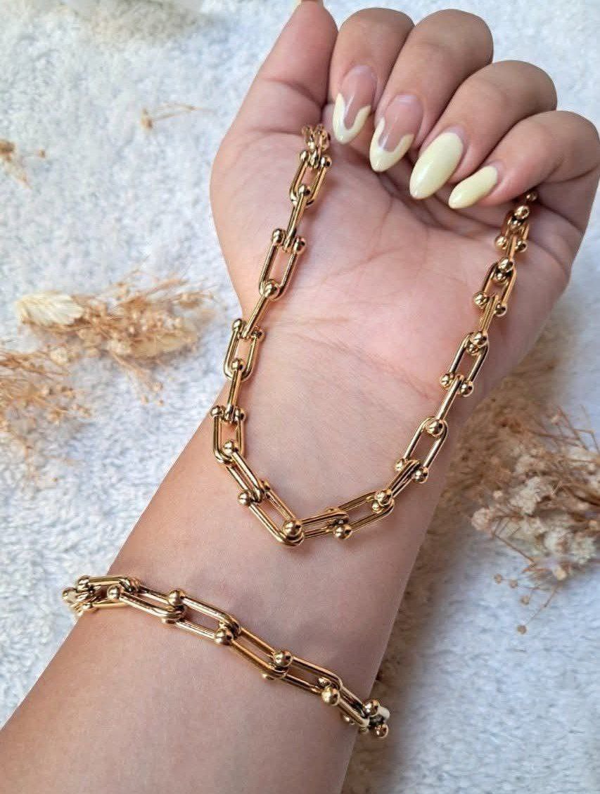 Set Necklace & Bracelet Tiffany
