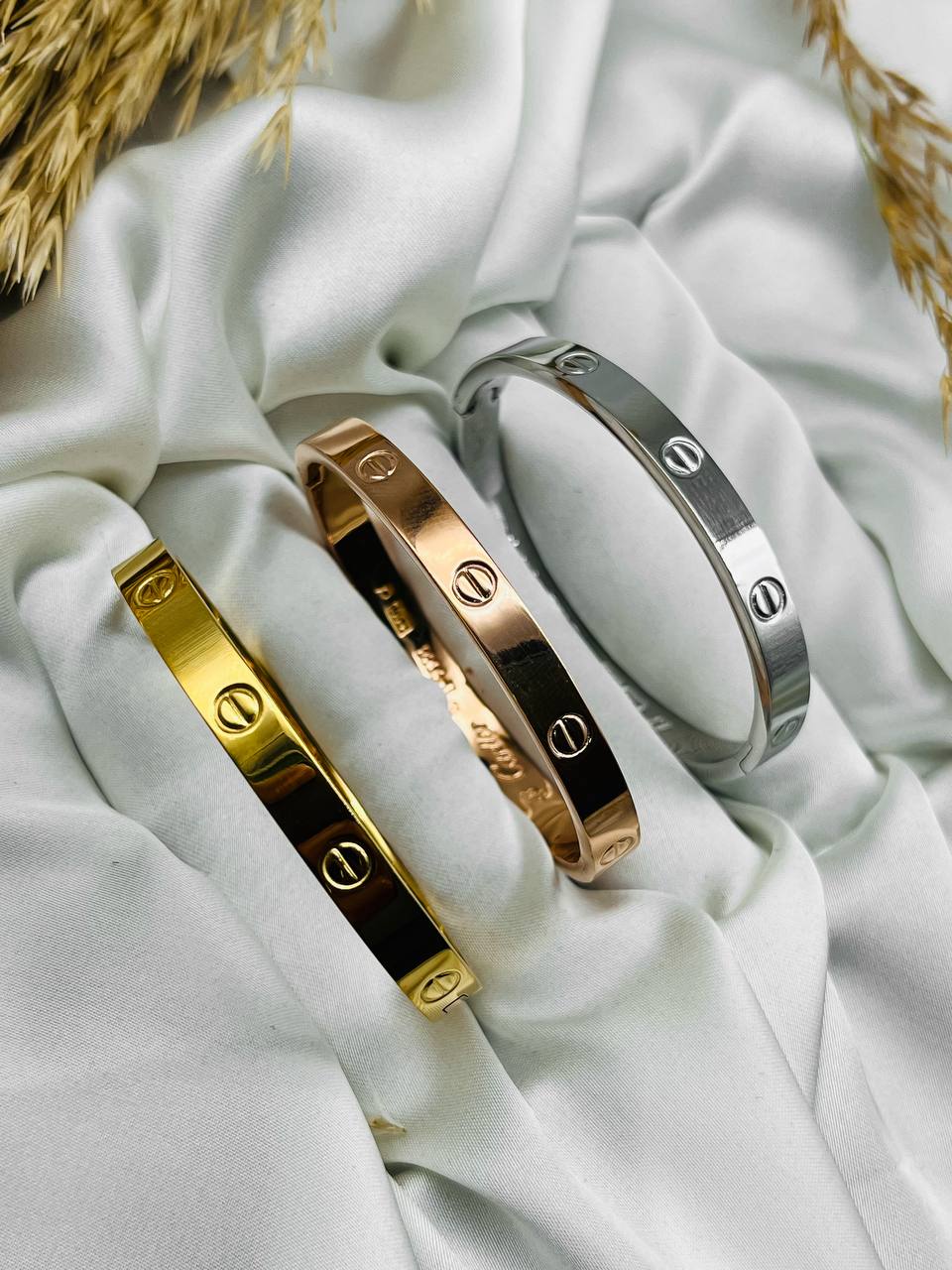 Set cartier three color (gold.silver&rose gold)