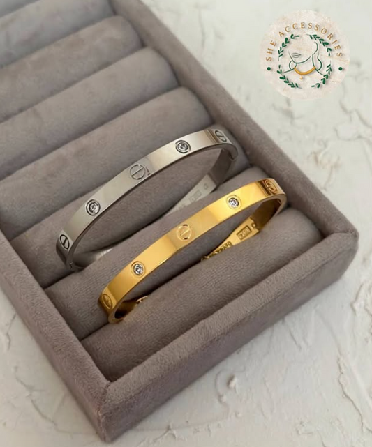 Cartier with Dimond Stone Bangle