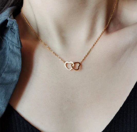 Double Heart Necklace