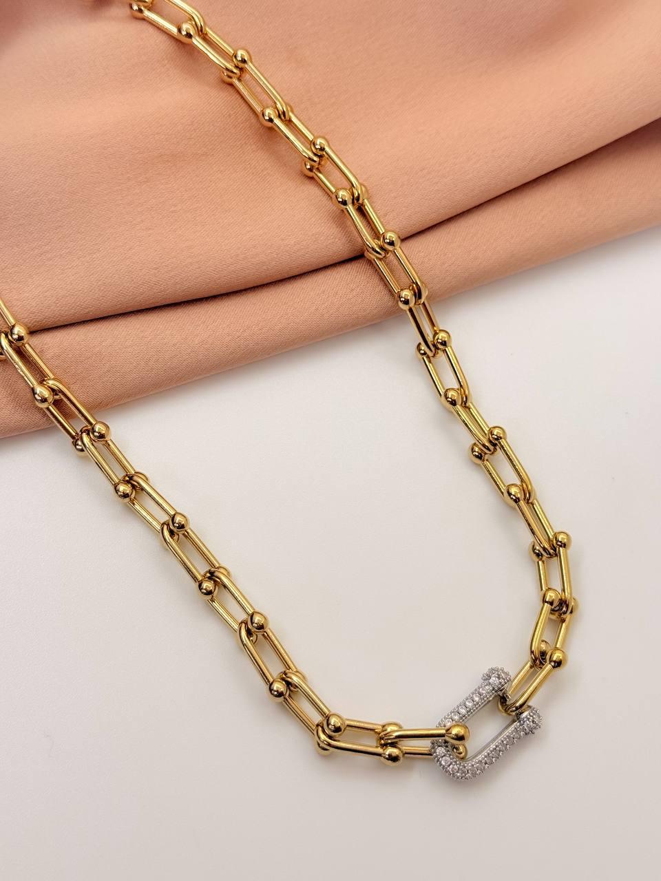 Set Necklace & Bracelet Tiffany with silver Cloves